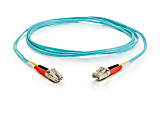 C2G 5m LC-LC 10Gb 50/125 Duplex Multimode OM3 Fiber Cable - Aqua - 16ft - Patch cable - LC multi-mode (M) to LC mult - 33048 1 thumbnail image