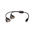 StarTech.com USB to Serial Adapter - 2 Port - Bus Powered - USB To RS232 Adapter Cable - DB9 (9-Pin) USB Converter - Type A Male USB 1 thumbnail image