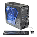 CybertronPC Borg-709 GMBG70934BL Desktop Computer - AMD FX-Series FX-6300 3.50 GHz - 8 GB DDR3 SDRAM - 1 TB HDD - Windows 8.1 64-bit - Mid-tower - Black, Blue 1 thumbnail image