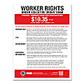 ComplyRight™ Federal Contractor Minimum Wage Poster, English, 11" x 17"