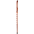 Brazos Walking Sticks™ Twisted Laminated Padauk And Maple Exotic Walking Stick, 55"