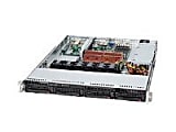 Supermicro SuperServer 6015C-NTB Barebone System - Intel 5100 - LGA771 Socket - Xeon (Quad-core), Xeon (Dual-core) - 1333MHz, 1066MHz Bus Speed - 48GB Memory Support - DVD-Reader (DVD-ROM) - Gigabit Ethernet - 1U Rack 1 thumbnail image