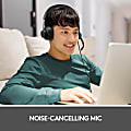 Logitech Zone 750 Wired Noise Canceling On-Ear Headset Black 981