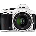 Pentax K-50 16.3 Megapixel Digital SLR Camera with Lens - 18 mm - 135 mm - White
