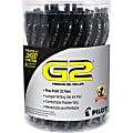 Pilot G2 Retractable Gel Pens, Fine Point, 0.7 mm, Black Barrel, Black Ink, Pack Of 36 Pens