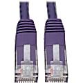Tripp Lite Cat6 Cat5e Gigabit Molded Patch Cable RJ45 MM 550MHz Purple 25ft 25' - 128 MB/s - Patch Cable - N200025PU 1 thumbnail image