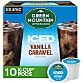 Green Mountain Coffee Roasters ICED Vanilla Caramel Single Serve Keurig K-Cup Pods, Pack Of 10 Pods 1 thumbnail image