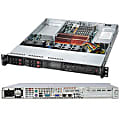 Supermicro SuperChassis SC111TQ-563UB Rackmount Enclosure - Rack-mountable - Black - 1U - 4 x Bay - 3 x Fan(s) Installed - 1 x 560 W - EATX, ATX, µATX Motherboard Supported - 29 lb - 5 x Fan(s) Supported - 4 x External 2.5" Bay - 3x Slot(s)
