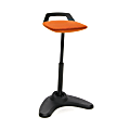 OFM Vivo Height-Adjustable Perch Stool, Orange/Black