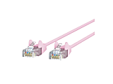 Belkin Slim - Patch cable - RJ-45 (M) to RJ-45 (M) - 61 cm - UTP - CAT 6 - molded, snagless - pink 1 thumbnail image
