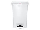 Rubbermaid Commercial Slim Jim 13-gal Step-On Container - Step-on Opening - Hinged Lid - 13 gal Capacity - 1883557 1 thumbnail image