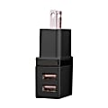 Duracell® Dual USB Charger, AC, Gun Metal Gray, LE2306 1 thumbnail image