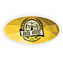 Custom Full-Color Printed Labels And Stickers, Oval, 1” x 2”, Box Of 125 Labels