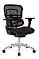 WorkPro® 12000 Series Ergonomic Mesh/Fabric Mid-Back Chair, Black/Black, BIFMA Compliant