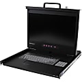 StarTech.com 1U 17" HD 1080p Rackmount LCD Console with Front USB Hub - 1 Computer(s) - 17" LCD - Full HD - 1920 x 1080 - 2 x PS/2 Port - 4 x USB - 1 x DVI - 1 x VGA - 1 - Daisy Chain - Keyboard - 1U High - TAA Compliant 1 thumbnail image