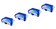 Amax Overmolded Web Pencil Boxes, Assorted Colors, Pack Of 4 Boxes 1 thumbnail image