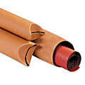 Partners Brand Kraft Crimped-End Mailing Tubes, 2" x 20", Pack Of 50 1 thumbnail image
