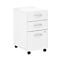 Bush Business Furniture Studio C 20-1/4"D Vertical 3-Drawer Mobile File Cabinet, White, Delivery 1 thumbnail image