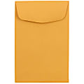 JAM Paper® Coin Envelopes, #4", Gummed Seal, Brown Kraft, Pack Of 50 Envelopes 1 thumbnail image