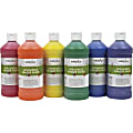 Handy Art® Washable Finger Paint, Assorted Colors, Pack Of 6