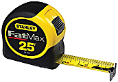 Black+Decker FatMax Classic Tape Measure, 1 1/4 in W x 25 ft L, SAE, Black/Yellow Case 1 thumbnail image