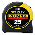 FatMax® Classic Tape Measure, 1-1/4 in W x 25 ft L, SAE, Black/Yellow Case