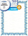 Geographics Parchment Certificates, 8-1/2" x 11", Classic Blue, Pack Of 25
