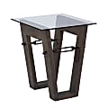 SEI Furniture Garrinston Rectangular End Table, 21-3/4”H x 18”W x 18”D, Brown 1 thumbnail image