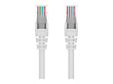 Belkin - Patch cable - RJ-45 (M) to RJ-45 (M) - 6 in - 0.2 in - UTP - CAT 6 - molded, snagless, stranded - white