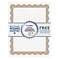 Geographics Parchment Certificates, 8-1/2" x 11", Optima Gold, Pack Of 25