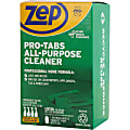 Zep Pro-Tabs All-Purpose Cleaner Tablets - 32 oz (2 lb) - Easy to Use, Pleasant Scent - Green - 4 / Box 1 thumbnail image