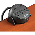 Safco Training Table Clamp-On Power Module - 3 x Power Receptacles Clamp Mount - 1 Pack 1 thumbnail image