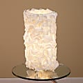 Lumisource Lace Table Lamp, 9"H, Cream Shade/Cream Base