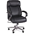 Safco® Big & Tall Bonded Leather High-Back Chair, Black 1 thumbnail image