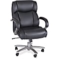 Safco® Big & Tall Bonded Leather Mid-Back Chair, Black