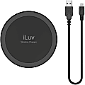 iLuv Qi Certified Wireless Charger - 5 V DC Input - Input connectors: USB