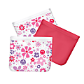 Fit & Fresh Reusable Food Storage Bags, 2.125-Quart, Pink, Pack Of 3 Bags 1 thumbnail image