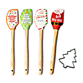 DM Merchandising Krumbs Kitchen Holiday Spatula And Cookie Cutter Set, 12-5/8"H x 3-1/4"W x 1-1/2"D, Multicolor 1 thumbnail image