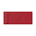 LUX Open-End Envelopes, #10, Peel & Press Closure, Ruby Red, Pack Of 500