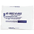 Re-Freez-R-Brix™ Cold Bricks, 11 1/4"H x 9 1/4"W x 1"D, White, Case Of 12