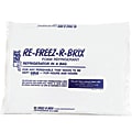 Re-Freez-R-Brix™ Cold Bricks, 11 1/4"H x 9 1/4"W x 1"D, White, Case Of 12 1 thumbnail image