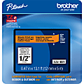 Brother® TZEB31CS Genuine P-Touch Laminated Label Tape, 1/2" x 13-1/8', Black/Fluorescent Orange