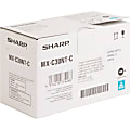 Sharp Original High Yield Laser Toner Cartridge - Cyan - 1 Each - 6000 Pages