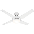 Hunter 52" 3-Speed Sonic with Light Ceiling Fan, 14.5"H, White 1 thumbnail image