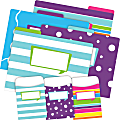 Barker Creek Folder/Pocket Set, 1/3-Cut Tab, Letter Size, Happy, Set Of 42 Pieces 1 thumbnail image