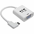 Eaton Tripp Lite Series USB-C to VGA Adapter with Alternate Mode - DP 1.2, Right-Angle USB-C - 5.98" USB/VGA Video Cable  - U44406NVGARA 1 thumbnail image