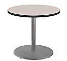 National Public Seating Round Café Table, 30"H x 36"W x 36"D, Gray Nebula/Gray
