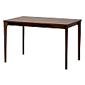 Baxton Studio Sherwin Mid-Century Modern Dining Table, 29-1/2”H x 47-1/4”W x 29-15/16”D, Walnut Brown