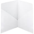 Smead® Classic 2-Pocket Folders, White, Box Of 25 Folders