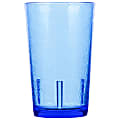 Cambro Del Mar Styrene Tumblers, 8 Oz, Sapphire Blue, Pack Of 36 Tumblers